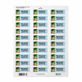 Victoriaans vrouw  retouradreslabels etiket (Full Sheet)