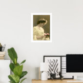 Victoriaans vrouw retrospectief romantisch poster (Thuiskantoor)