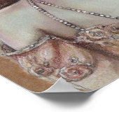 Victoriaans vrouw sepia kleurd poster door Renee (Hoek)