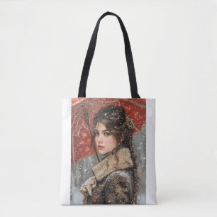 Victoriaans vrouw tote bag