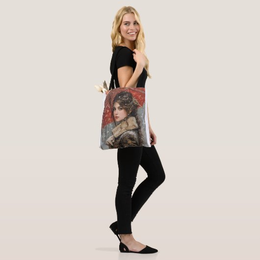 Victoriaans vrouw tote bag (Op model)