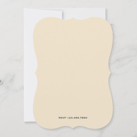  Victoriaans vrouw verjaardagsfeestje uitnodiging (Achterkant)