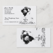 Victoriaans vrouw visitekaartje (Voorkant / Achterkant)