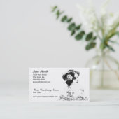 Victoriaans vrouw visitekaartje (Staand voorkant)