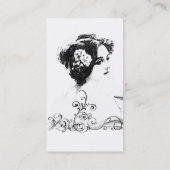 Victoriaans vrouw visitekaartje (Achterkant)