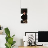 Victoriaans vrouw winterscène portret  poster (Thuiskantoor)