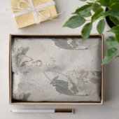  Victoriaans vrouwelijke kunstenaar Collage Tissuepapier (Geschenk)