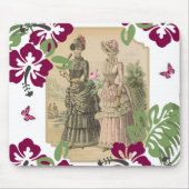 Victoriaans vrouwen Florale Muismat! Muismat (Voorkant)