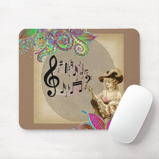 Victoriaans vrouwen Florale Muismat! Muismat (Met muis)