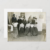  Victoriaans vrouwen Kneel voor hun echtgenoot Briefkaart (Voorkant / Achterkant)