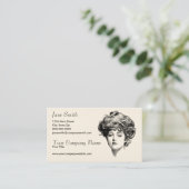 Victoriaans vrouwen visitekaartje (Staand voorkant)