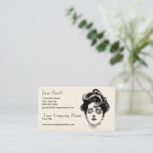 Victoriaans vrouwen visitekaartje (Staand voorkant)