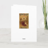 Victoriaans vrouwenchocoladereclame kaart (Achterkant)