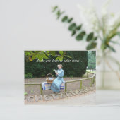 Victoriaans vrouwenkast briefkaart (Staand voorkant)