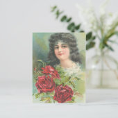  Victoriaans vrouwenportret Briefkaart (Staand voorkant)