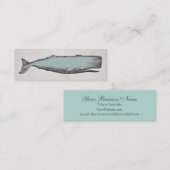  Victoriaans walvishandel of persoonlijk Mini Visitekaartje (Voorkant / Achterkant)