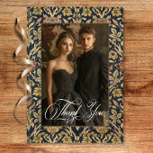 Victoriaans wandtapijt William Morris Floral Weddi Bedankkaart