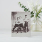 Victoriaans wasmachines briefkaart (Staand voorkant)