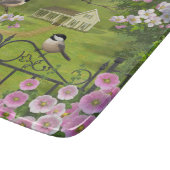 Victoriaans waterhouse Chickadees Flowers Snijplank (Hoek)