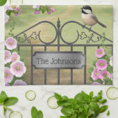 Victoriaans waterhouse Chickadees Flowers Theedoek (Gevouwen)