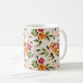  Victoriaans Waterverf Floral Pattern Koffiemok (Voorkant rechts)