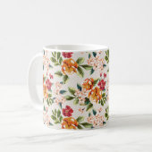  Victoriaans Waterverf Floral Pattern Koffiemok (Voorkant links)