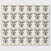  Victoriaans Waterverf foto bloemen Cadeaupapier (Vlak)