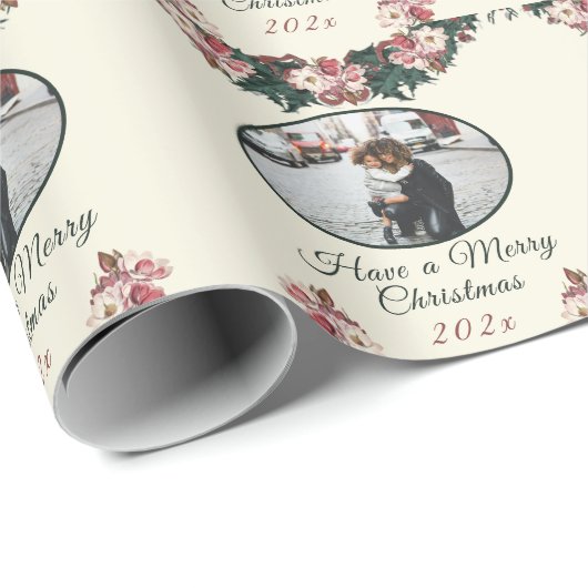  Victoriaans Waterverf foto bloemen Cadeaupapier (Rol Hoek)