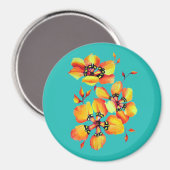 Victoriaans Waterverf Harlequin SparAxens Magneet (Voorkant / Achterkant)