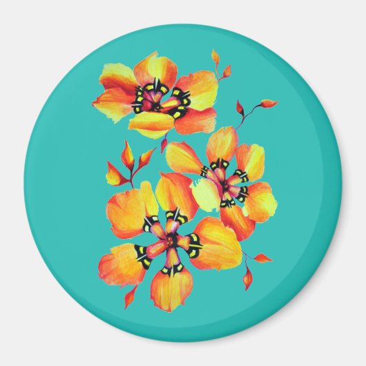 Victoriaans Waterverf Harlequin SparAxens Magneet (Voorkant)