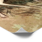 Victoriaans Waterverf van vrouw met vrouw Poster (Hoek)