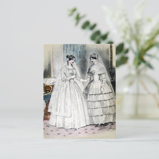 Victoriaans weddenschap briefkaart (Staand voorkant)