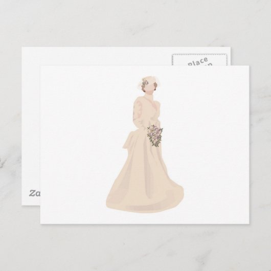 Victoriaans weddenschap briefkaart (Voorkant / Achterkant)