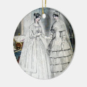 Victoriaans weddenschap keramisch ornament (Links)