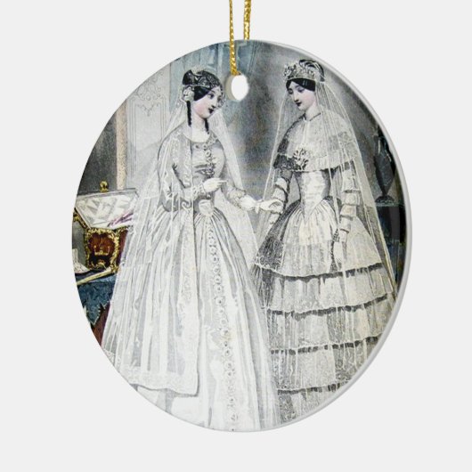 Victoriaans weddenschap keramisch ornament (Links)