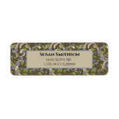 Victoriaans  weddenschap met wijnstokken etiket (Voorkant)