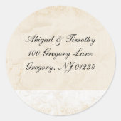 Victoriaans weddenschap ronde sticker (Voorkant)