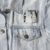 Victoriaans weddenschap vierkante button 5,1 cm (In situ)