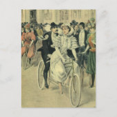 Victoriaans weddenschappen en fietsen van de Pas g Briefkaart (Voorkant)