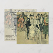 Victoriaans weddenschappen en fietsen van de Pas g Kaart (Voorkant / Achterkant)