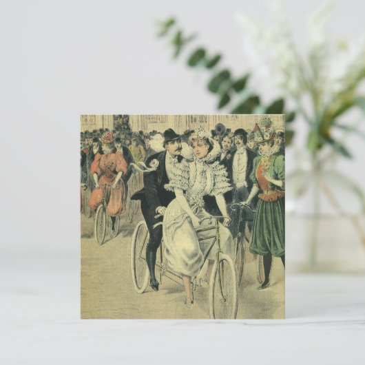 Victoriaans weddenschappen en fietsen van de Pas g Kaart (Staand voorkant)