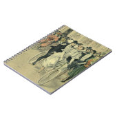 Victoriaans weddenschappen en fietsen van de Pas g Notitieboek (Linkerzijde)