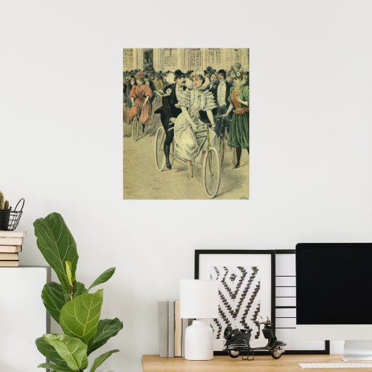Victoriaans weddenschappen en fietsen van de Pas g Poster (Thuiskantoor)