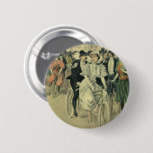 Victoriaans weddenschappen en fietsen van de Pas g Ronde Button 5,7 Cm (Voorkant /achterkant)