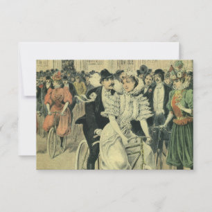 Victoriaans weddenschappen en fietsen van de Pas g RSVP Kaartje