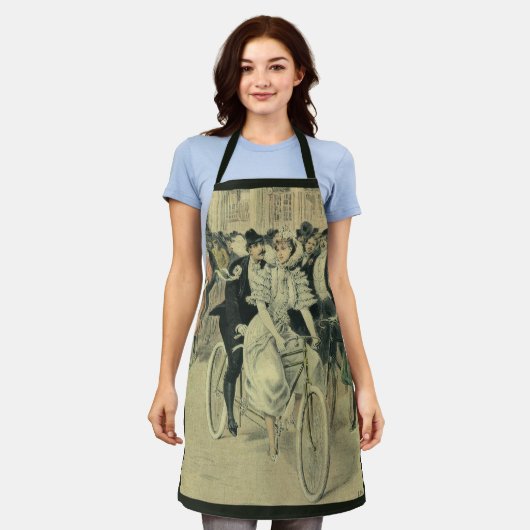 Victoriaans weddenschappen en fietsen van de Pas g Schort (Gedragen)