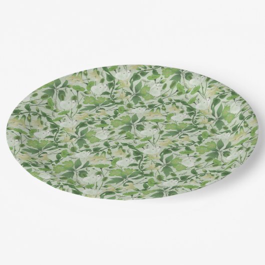 Victoriaans weide papieren bordje (Gekanteld)