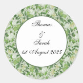 Victoriaans weide ronde sticker (Voorkant)