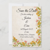 Victoriaans weide save the date (Voorkant)