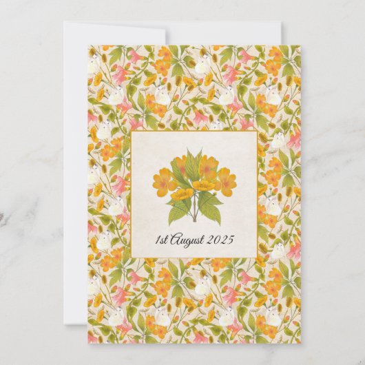 Victoriaans weide save the date (Achterkant)